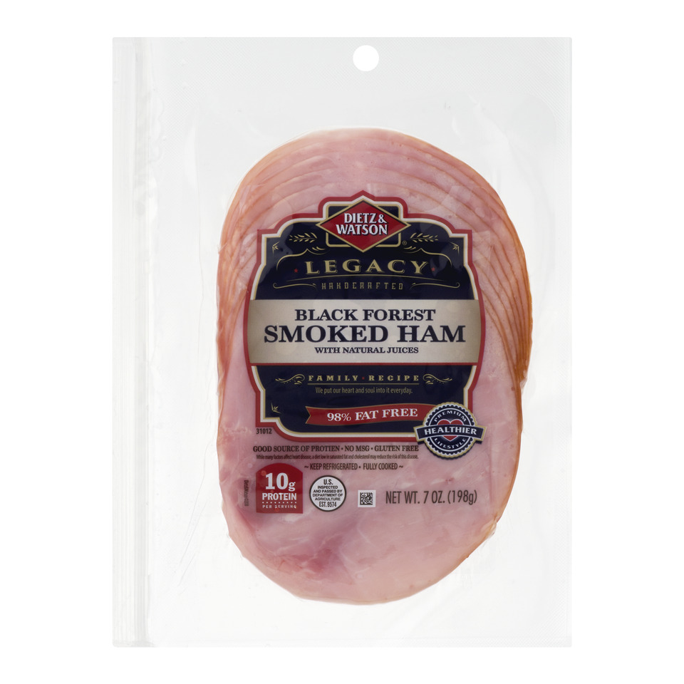 pre-sliced black forest smoked ham