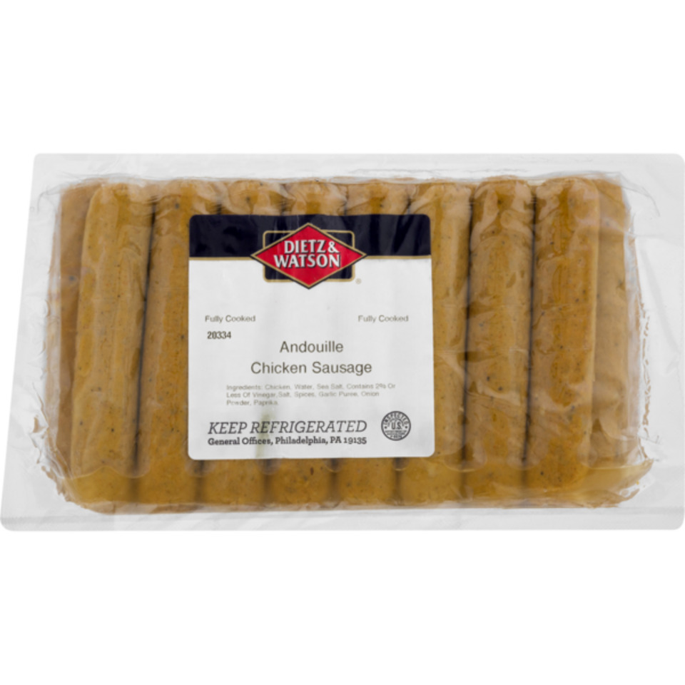 Chicken Sausage, Fully Cooked, Andouille Dietz & Watson