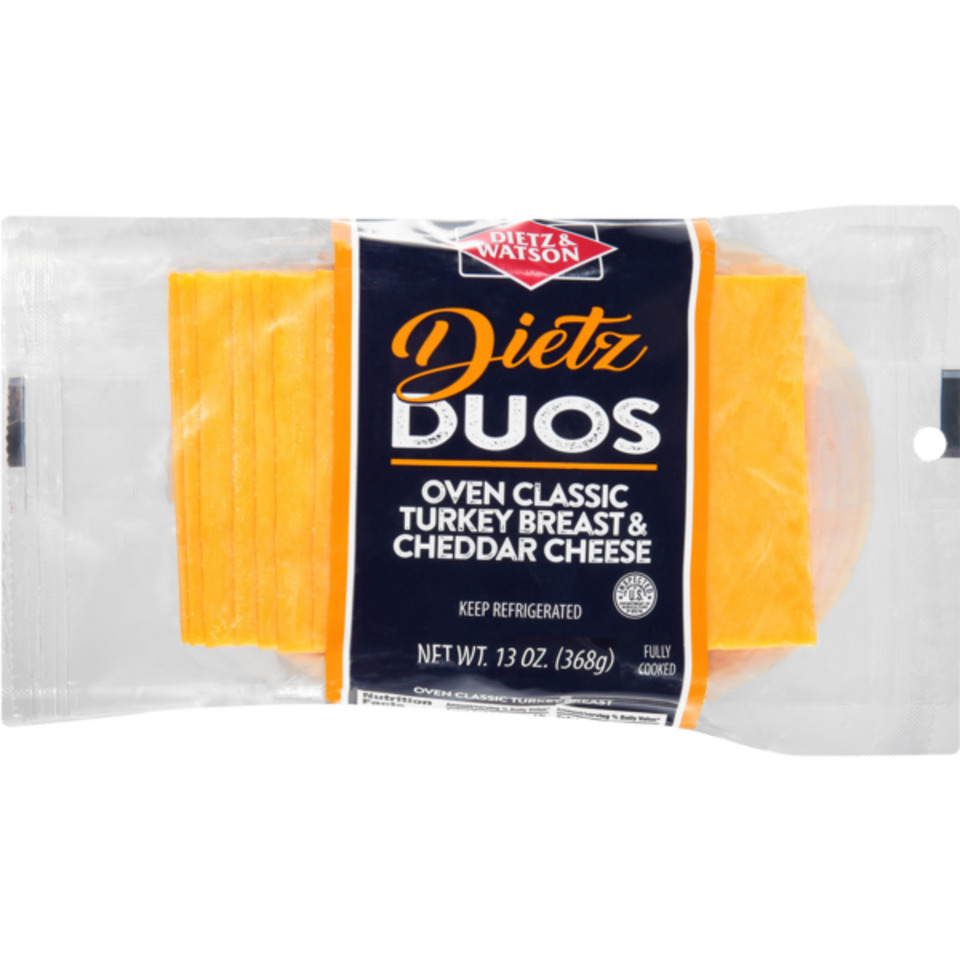 Dietz Duos Oven Classic Turkey Breast & Cheddar Cheese 13 oz Pack