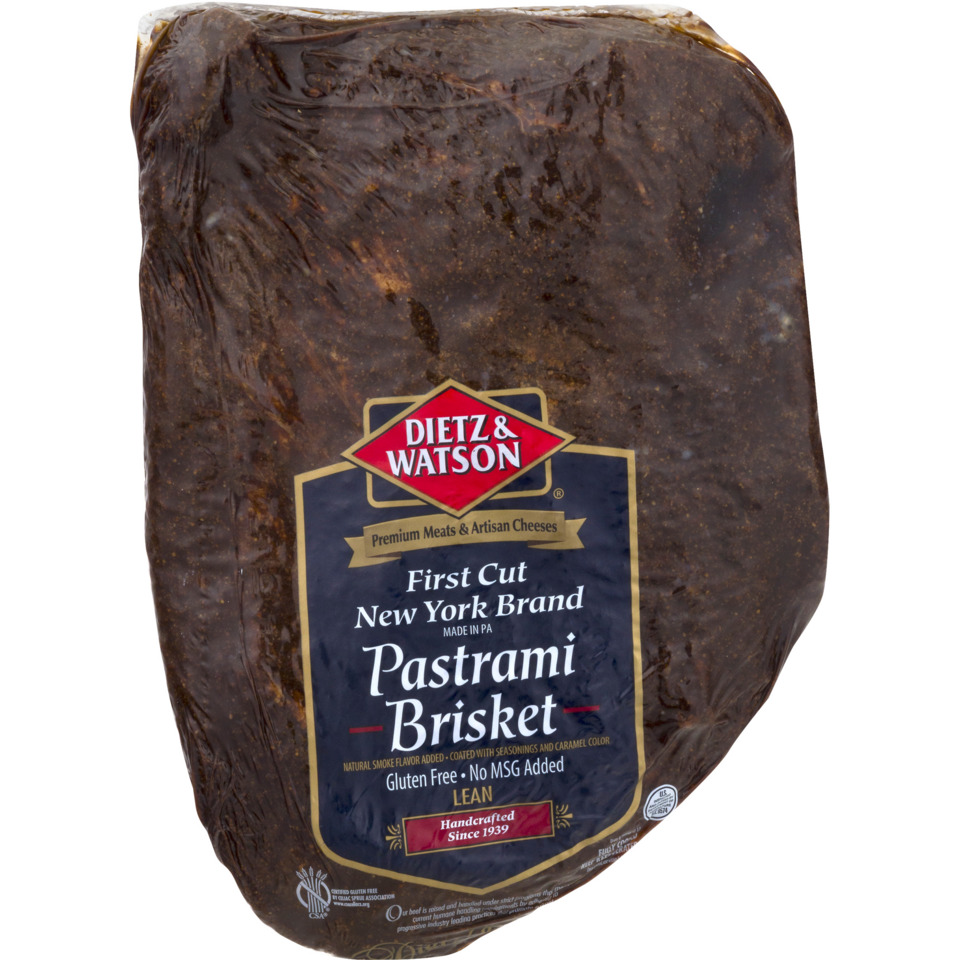 First Cut New York Brand Pastrami Brisket Lean Dietz & Watson