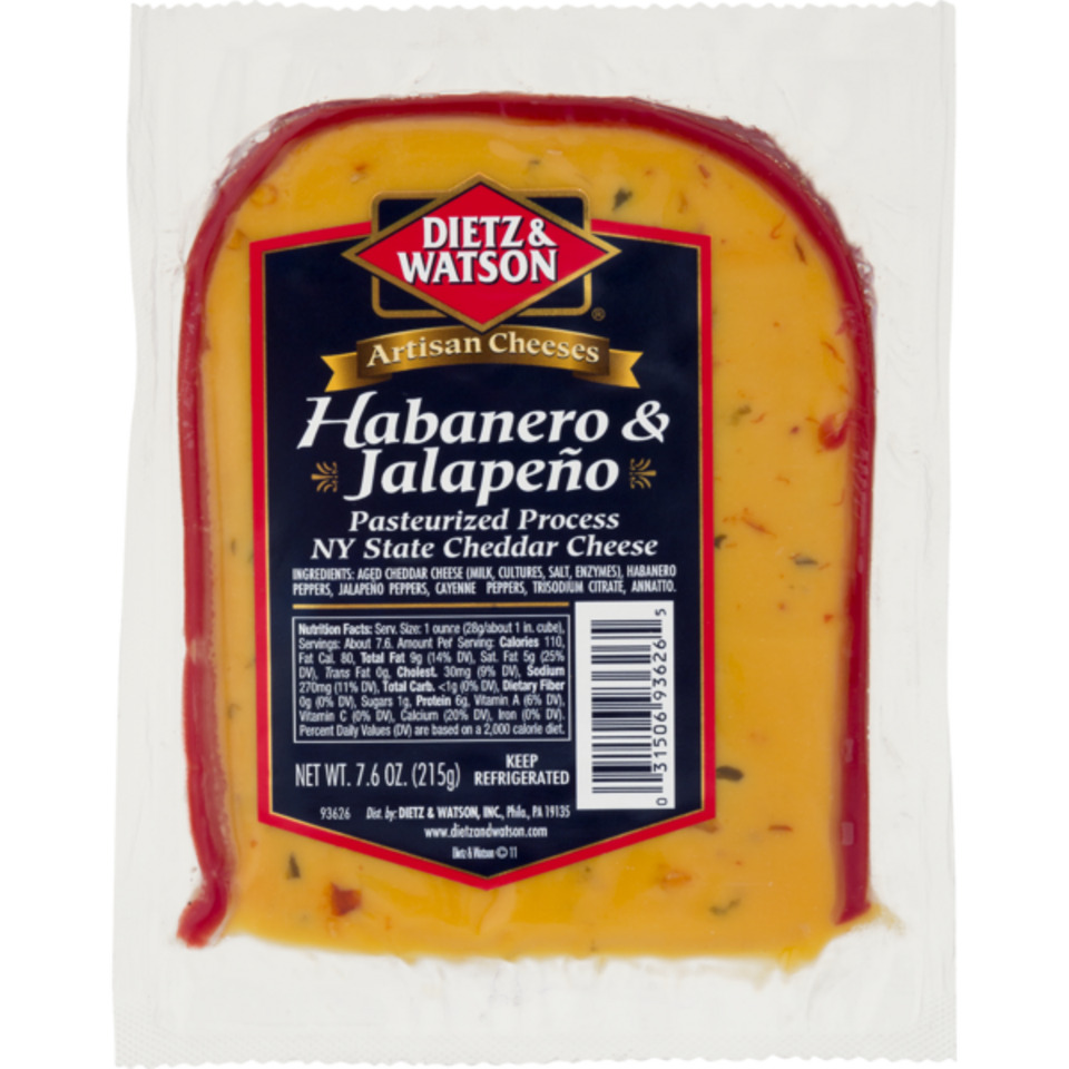 Habanero & Jalapeno Cheddar Cheese Wedge