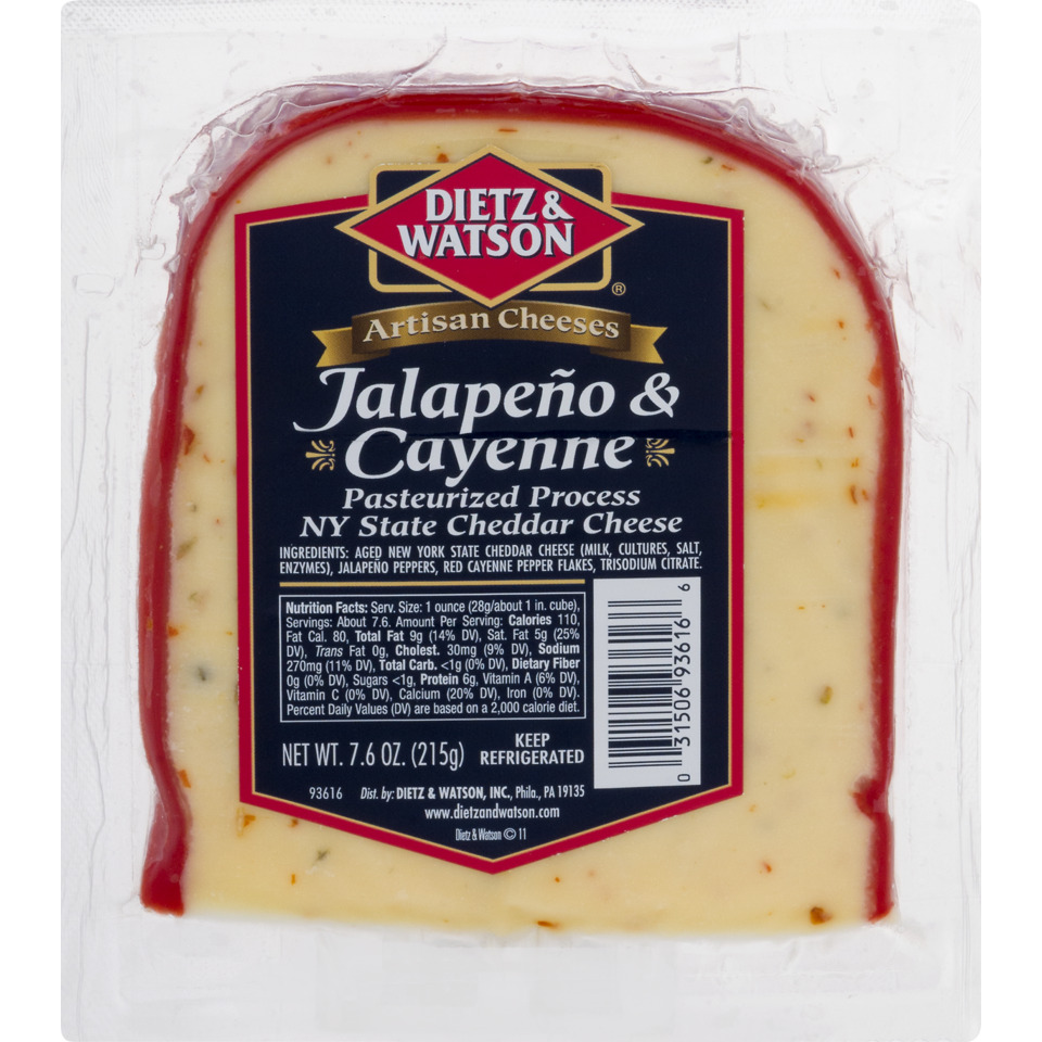 Jalapeno & Cayenne Cheddar Cheese Wedge