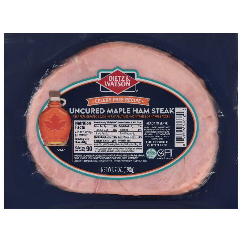 Maple Uncured Ham Steak