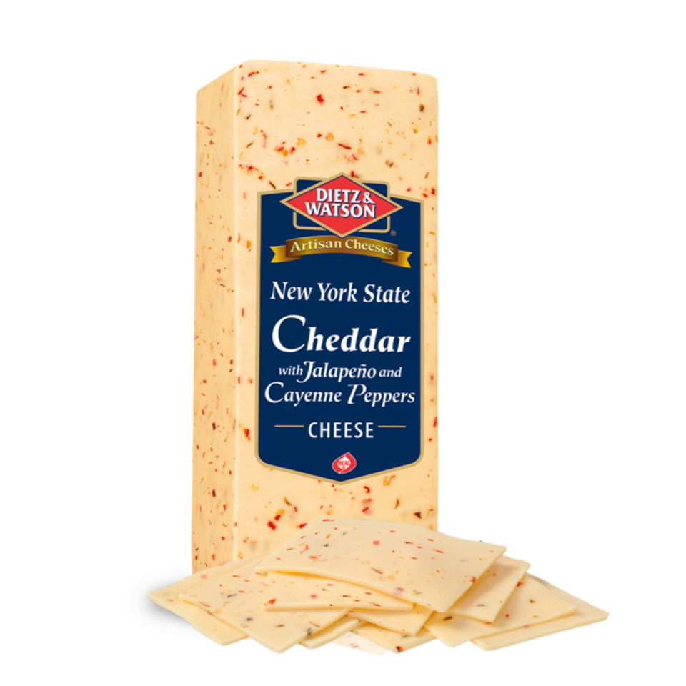 New York State Cheddar Cheese With Jalapeno and Cayenne Peppers