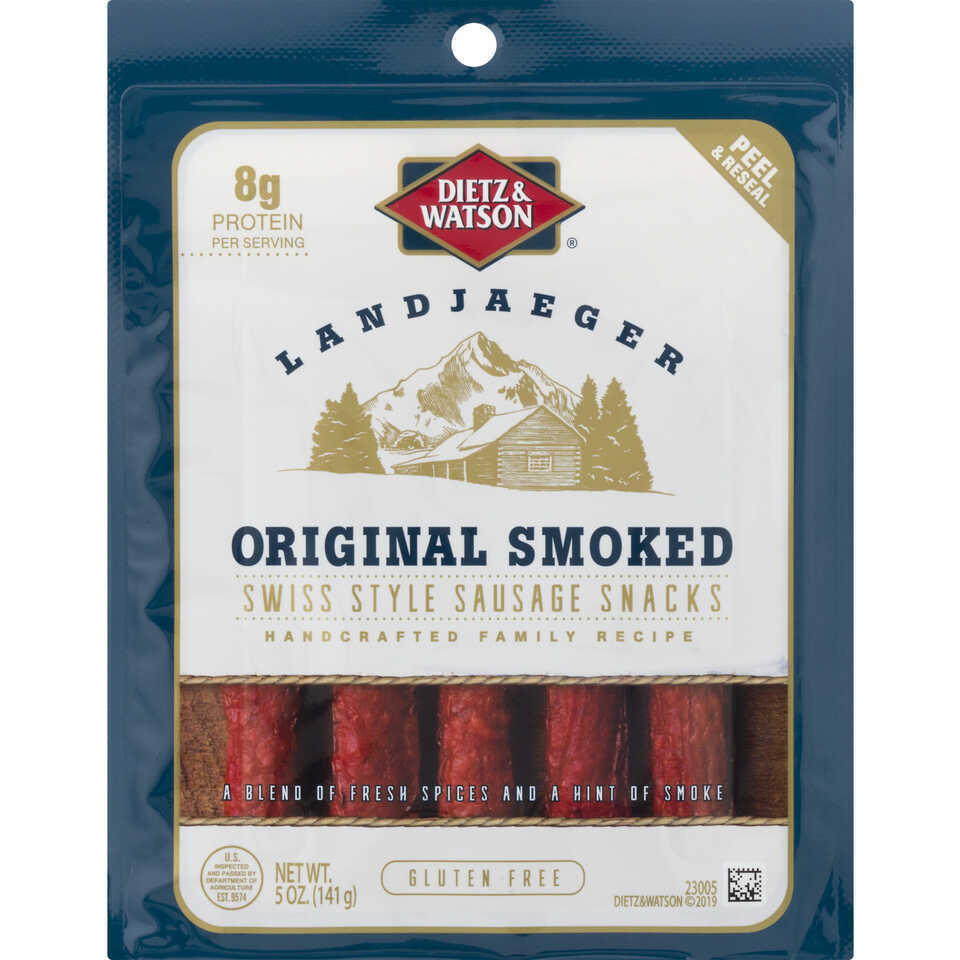 Dietz & Watson Swiss Sausage Snacks Original Smoked