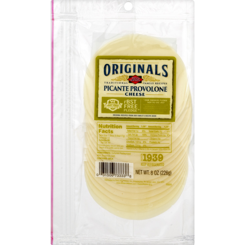 Originals Pre-Sliced Picante Provolone Cheese