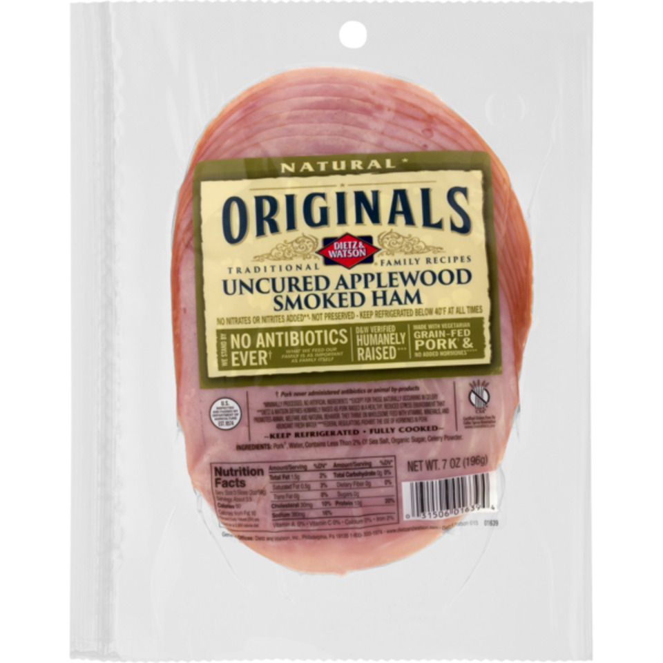 Originals Uncured Applewood Smoked Ham