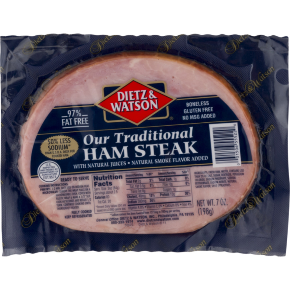 Traditional Low Salt Ham Steak
