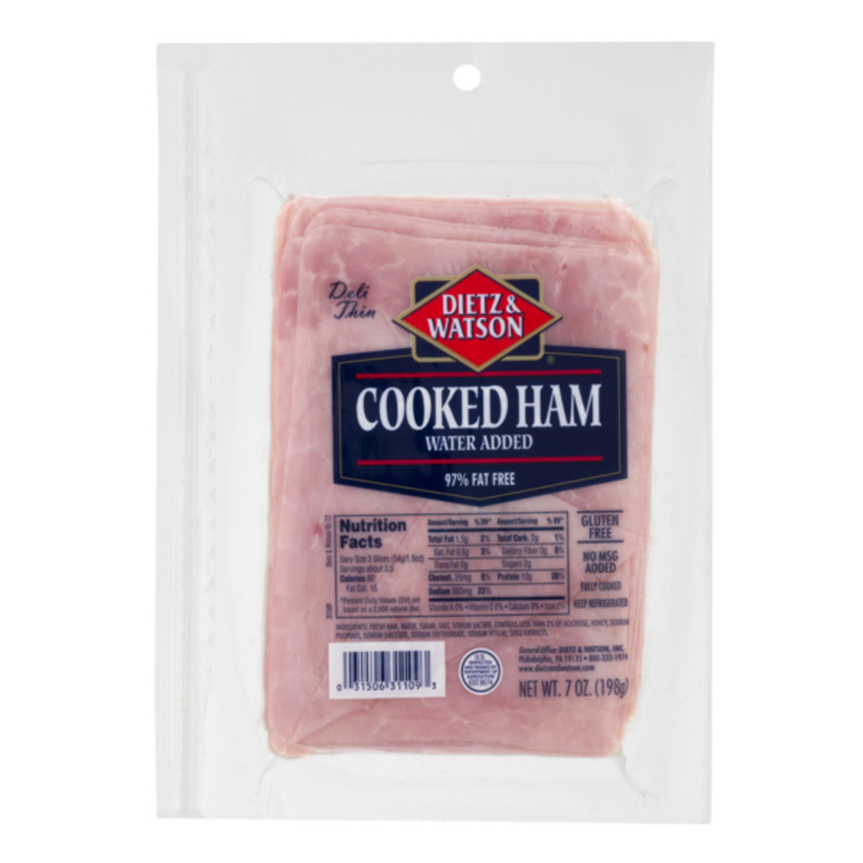 Pre-Sliced Cooked Ham