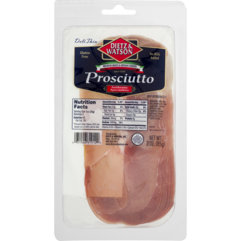 Pre-Sliced Prosciutto