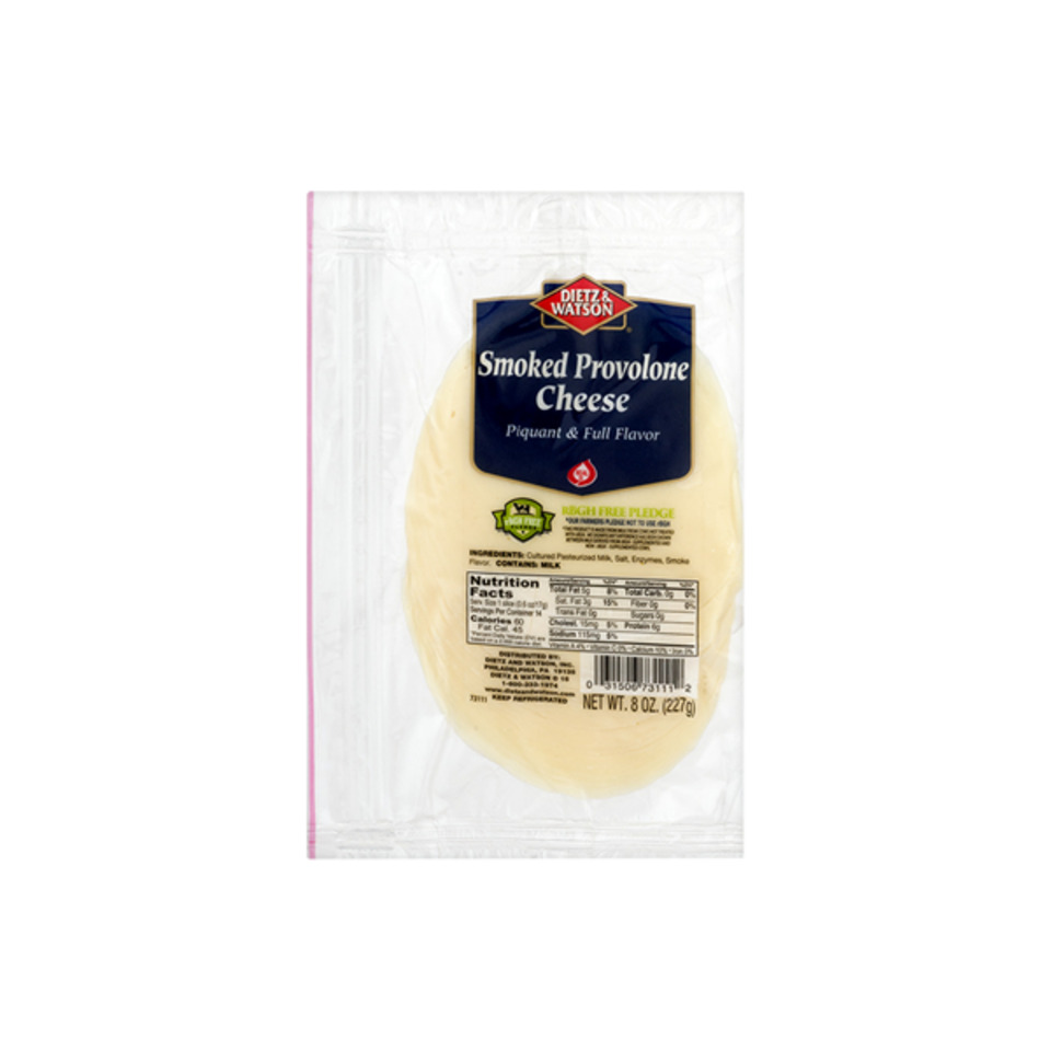 Pre-Sliced Smoked Provolone Cheese