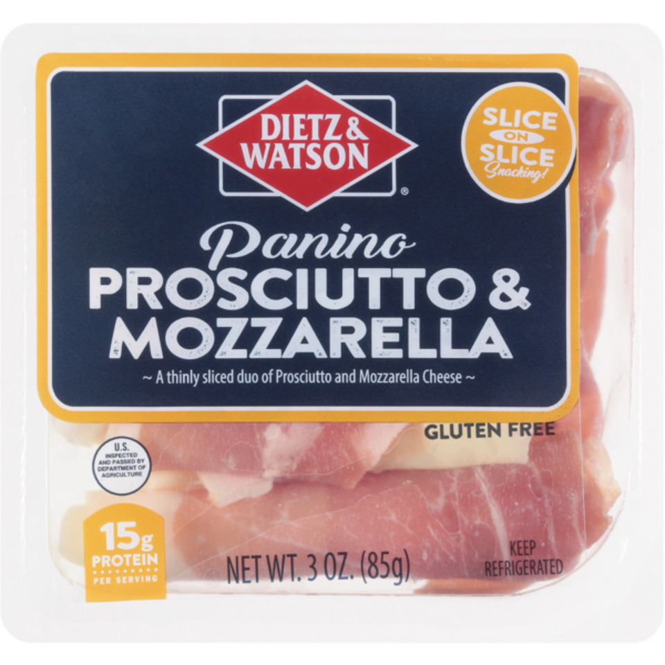 Dietz & Watson Prosciutto & Mozzarella Panino 3 oz