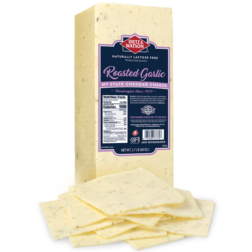 Roasted Garlic NY State Cheddar Cheese