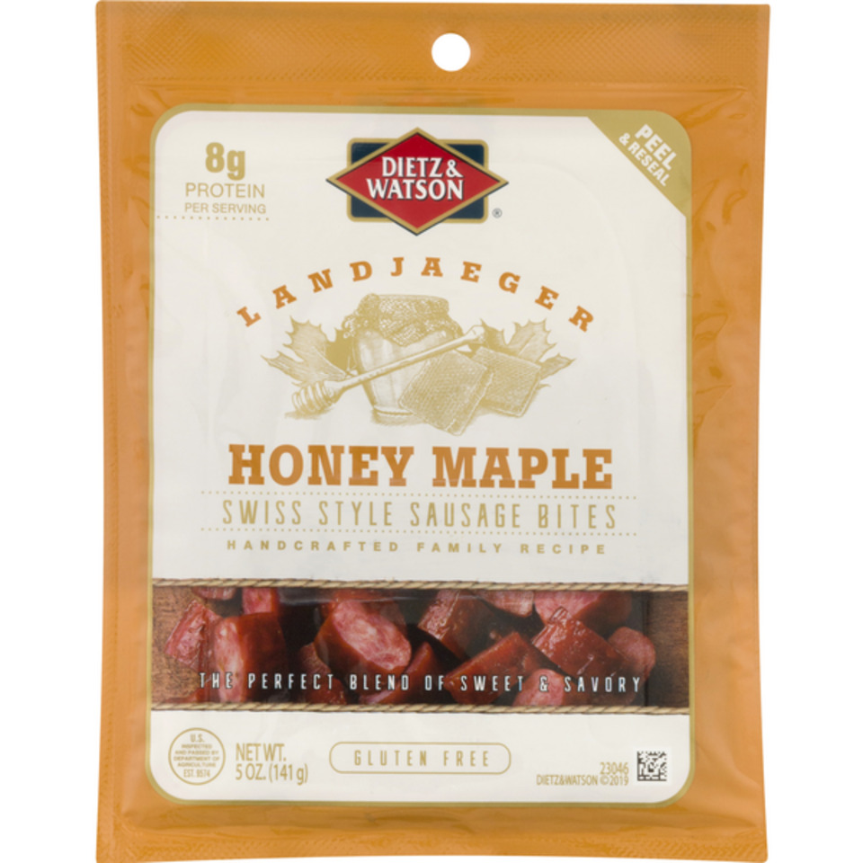 Landjaeger Honey Maple Swiss Style Sausage Bites
