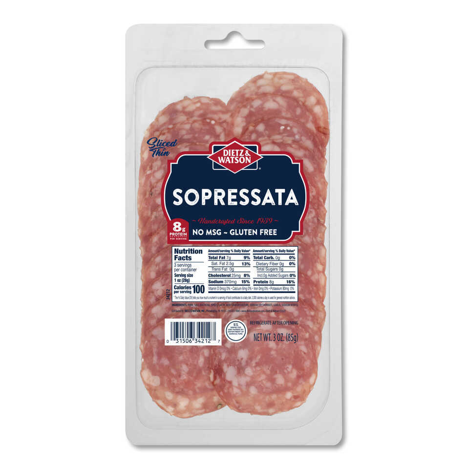 Sopressata Sliced