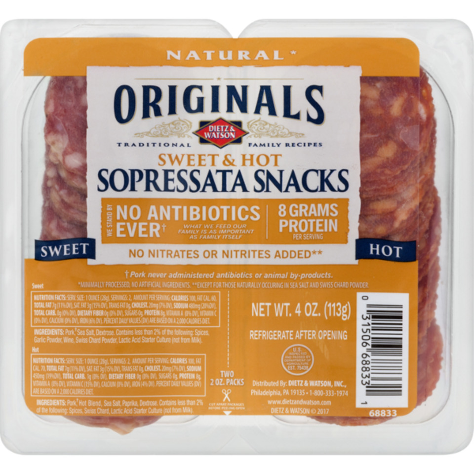 Sweet & Hot Sopressata Snacks