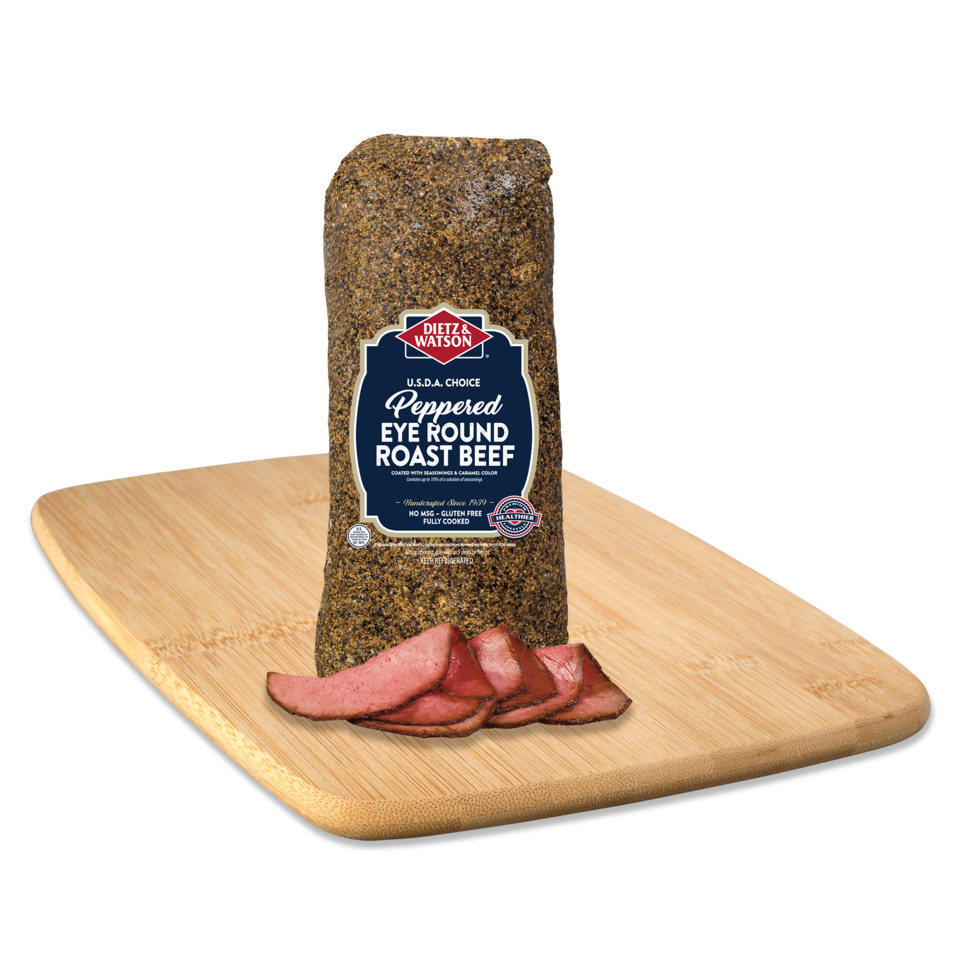 Extra Lean Peppered Eye Round Roast Beef
