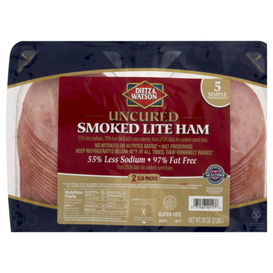 Dietz & Watson Uncured Smoked Lite Ham